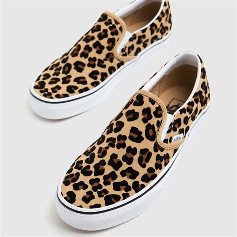 vans leopard slip on women.